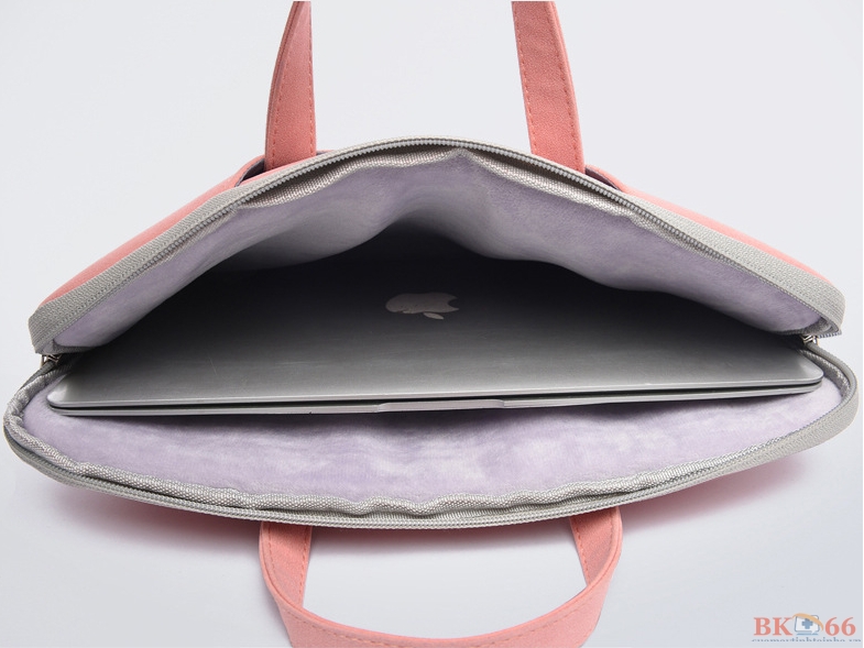 Túi chống sốc laptop, macbook da PU-6
